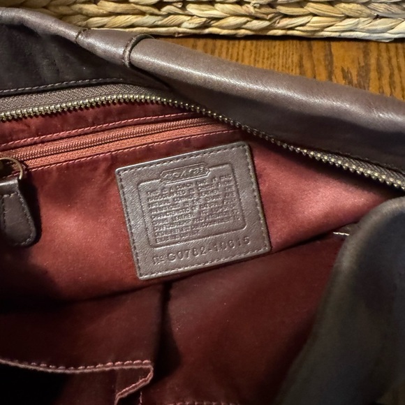 Coach Brown Napa Leather Carly Bag - Picture 9 of 11